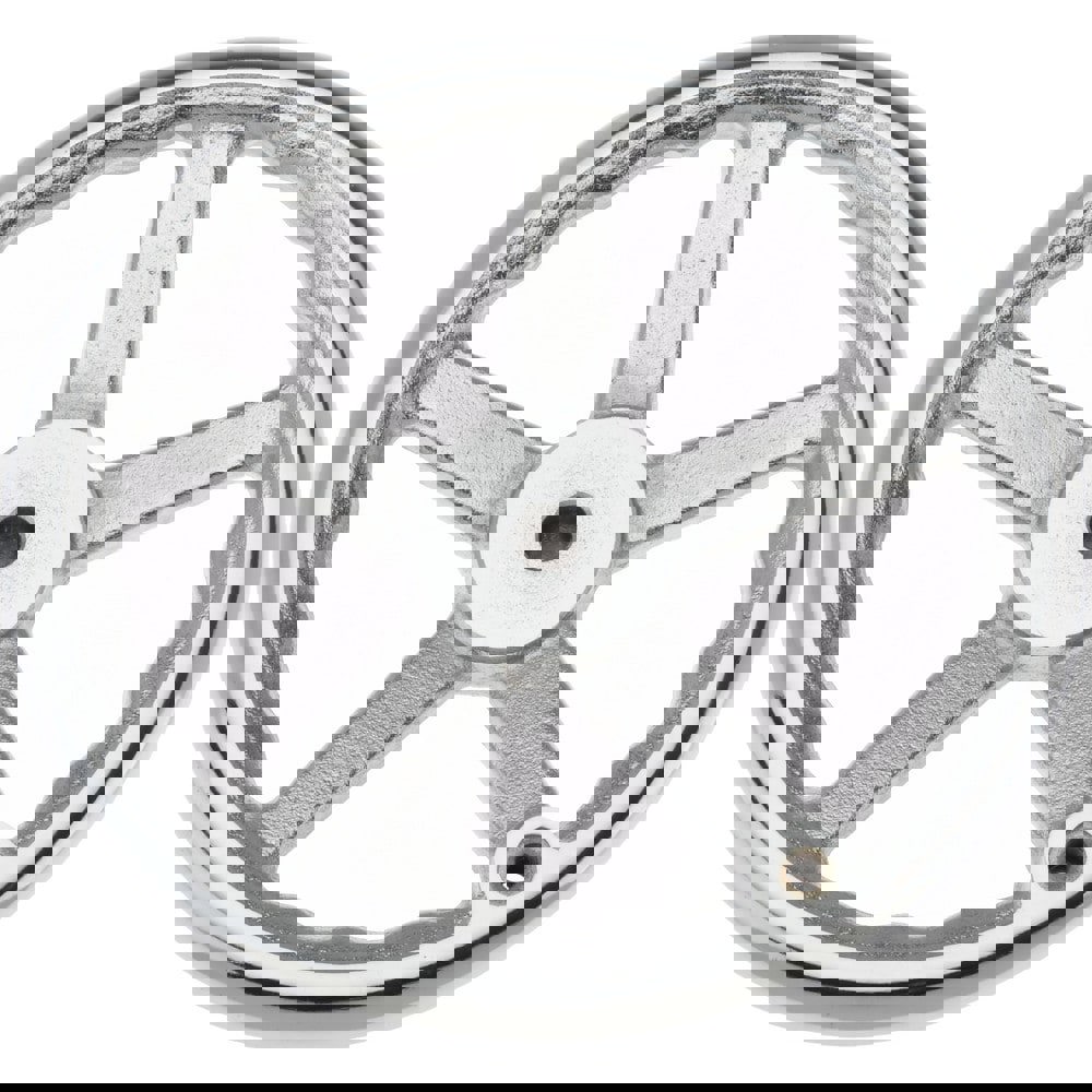 Spoked Offset Handwheel: Chrome-Plated